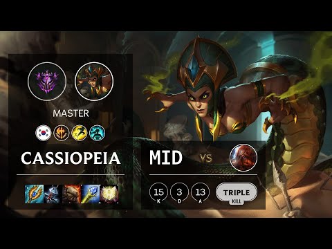 Cassiopeia Mid vs Gragas - KR Master Patch 10.13