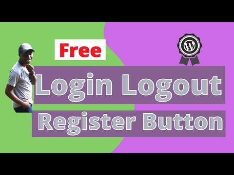 Create login logout menu in WordPress button How to