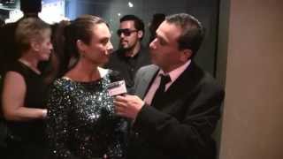Joey Valdez interviews nominee and actress Lilly Melgar at the 1st Annual EOTM Awards 2013