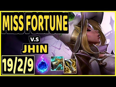 SHORTHOP (MISS FORTUNE) vs JHIN - 19/2/9 KDA BOTTOM ADC GAMEPLAY - NA Ranked GRANDMASTER