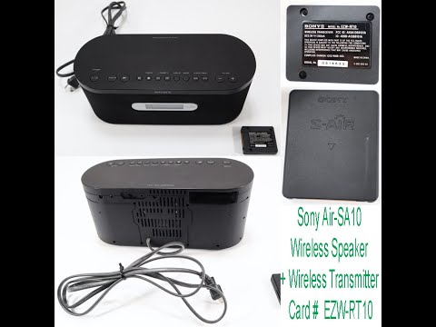 Sony Wireless Speaker Model #: AIR-SA10 +Matching Transmitter Card Model #: EZW-RT10 #nustuffthrift
