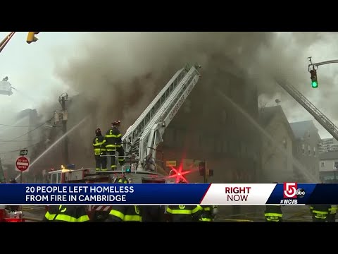 20 people displaced after fire damages 2 Cambridge buildings