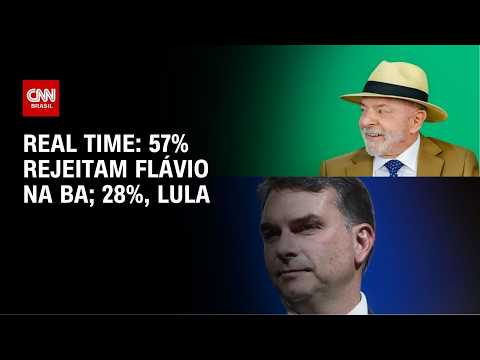 Flávio é rejeitado por 57% dos baianos e Lula, por 28%, aponta pesquisa | CNN NOVO DIA