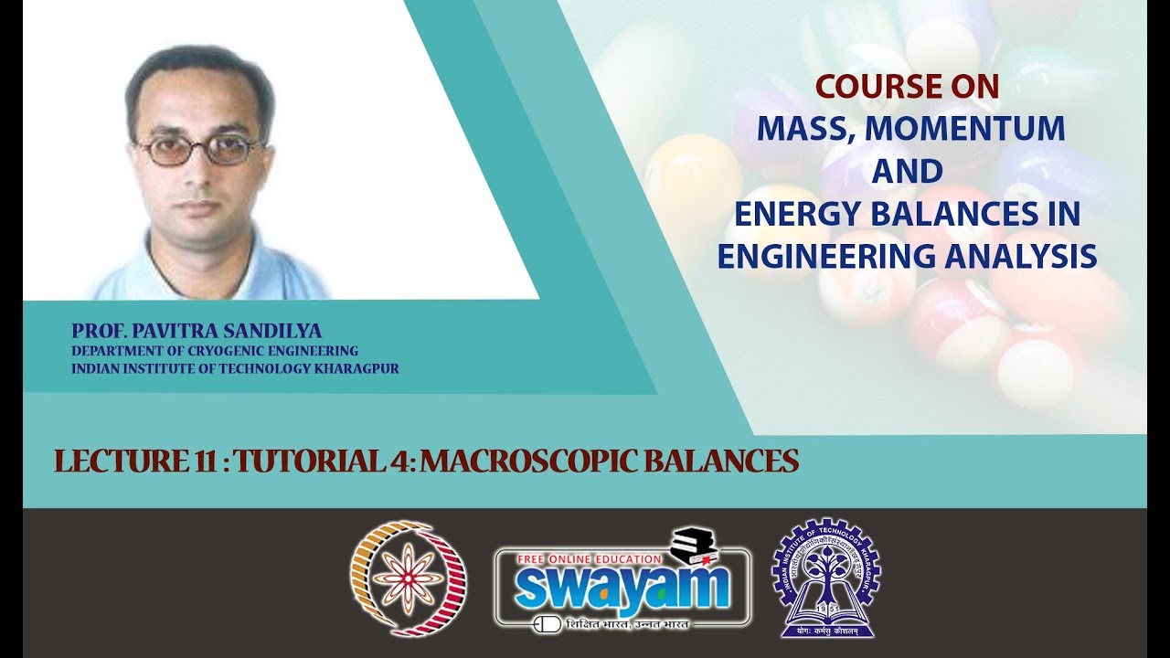 Lecture 11 : Tutorial 4: Macroscopic Balances