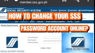 How to change password SSS account online?
