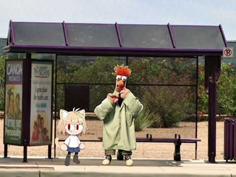 [ASMR] beaker tweaks tf out next to Neco arc on desert bus stop!