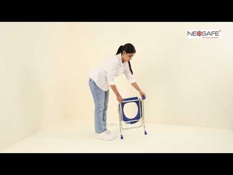 Stainless steel commode stool