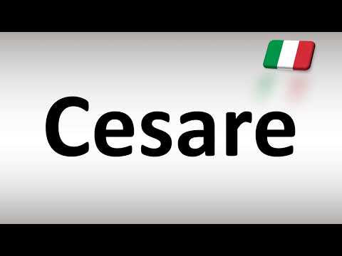 How to Pronounce Cesare (Italian)