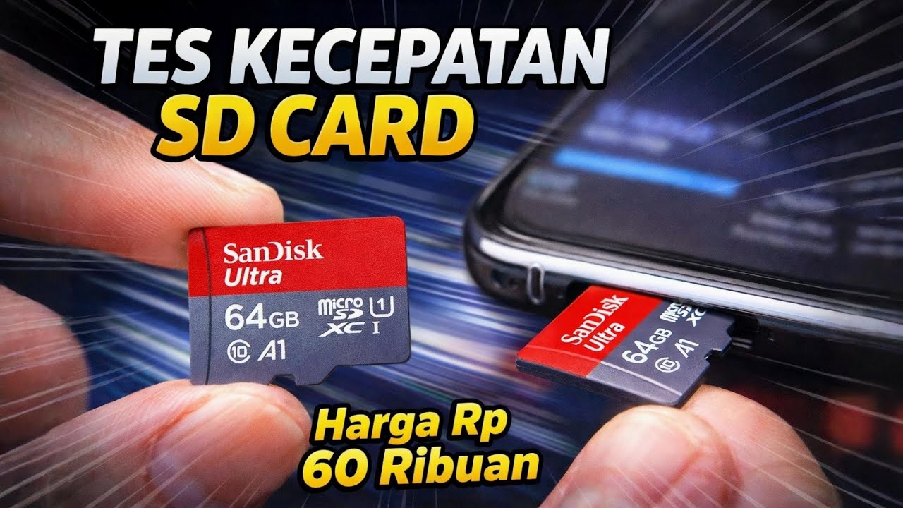 Tes Kecepatan SD Card Harga Rp 60 Ribu Beli Di Online
