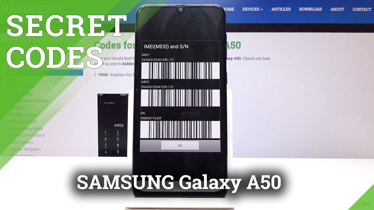 Secret Codes for SAMSUNG Galaxy A50 - Advanced SAMSUNG Modes