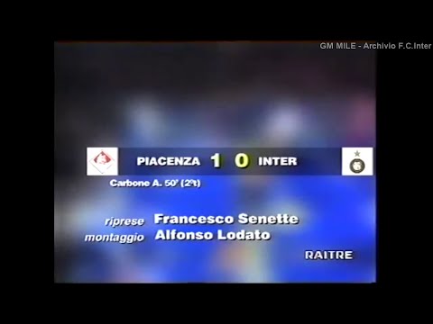 1995-96 (20^ - 04-02-1996) Piacenza-INTER 1-0 [Ang.Carbone] Servizio D.S.Rai3