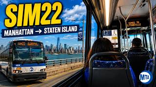 SIM22 Express Bus Ride from Manhattan to Staten Island | NYC to Eltingville