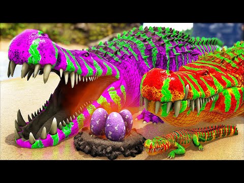 A Difícil Sobrevivência do Bebê Deinosuchus até Adulto! Vou Ter OVOS e Filhotes? ARK DINOSSAUROS