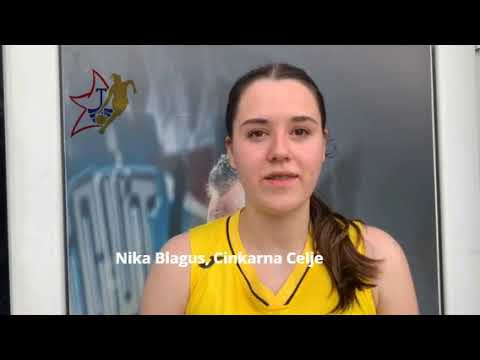2023 WABA U15 Semifinals #1: Cinkarna Celje-Zagreb 85-66 (20/05) * Nika Blagus