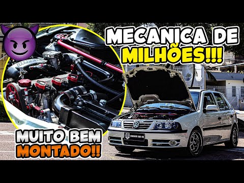 😈GOL TURBO COM MECANICA PARA + DE 500CV 😱