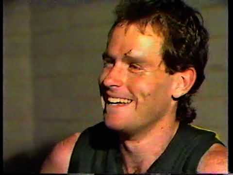 Highlights - North Adelaide vs Woodville 1988 including Stephen Nichols 100th goal of the season.