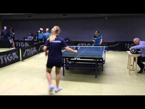 141112 Dame Elitedivision, Karoline Petersen - Wu Xiaonning