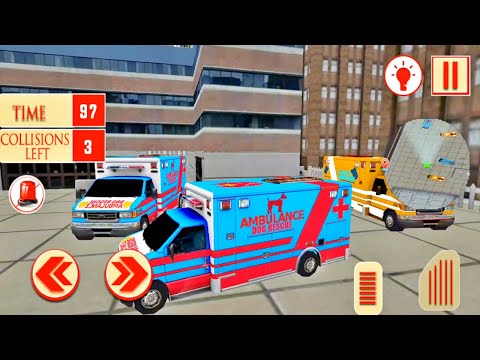 Injured Dog Rescue Simulator 3D: City Ambulance Animals  Driving - Android Gameplay 2020