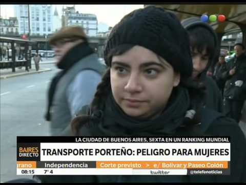 Buenos Aires: una de las ciudades con más acoso a mujeres en el transporte - Telefe Noticias