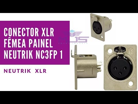 Conector Xlr F&ecirc;mea Painel Neutrik Nc3fp 1