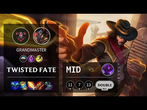 Twisted Fate Mid vs Malzahar - EUW Grandmaster Patch 11.17