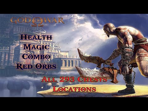 God Of War HD - All 293 Chests Locations [Health | Magic | Combo | Red Orbs]
