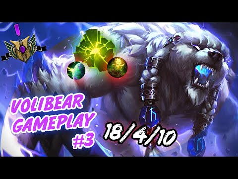 VOLIBEAR MID vs Zed | VOLIBEAR REWORK Gameplay | TITAN BEAR | League of Legends S10