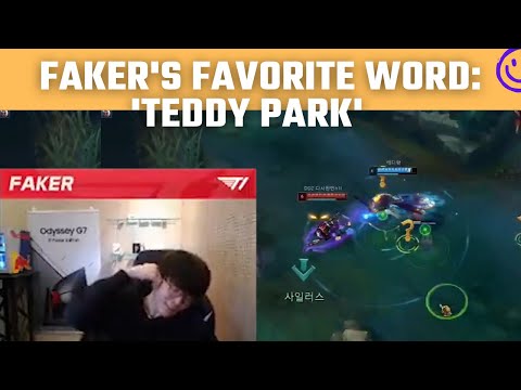 Faker's favorite word: "Teddy Park" | T1 Stream Moments