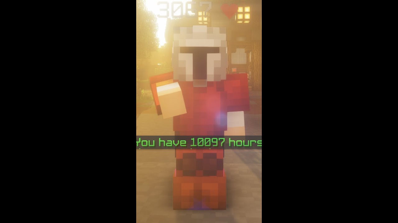 How I got 10,000 Hours Playtime on Hypixel Skyblock #shorts