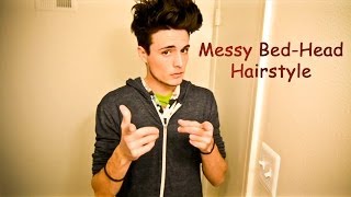 Messy Bed Head - Robert Pattinson/Edward Cullen Hairstyle:Men's Hairstyle/Hair tutorial