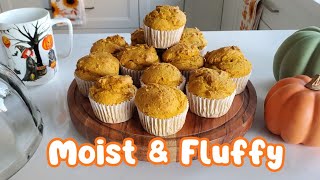 Easiest 3-Ingredient Pumpkin Muffins | Quick & Delicious!🎃