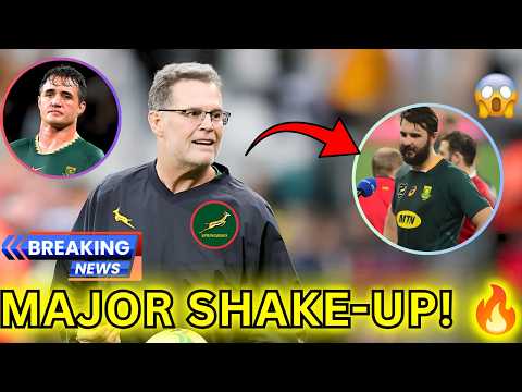 Rassie Erasmus Hints at Springboks  Changes Before England Clash #Springboks#RugbyNews#RassieErasmus