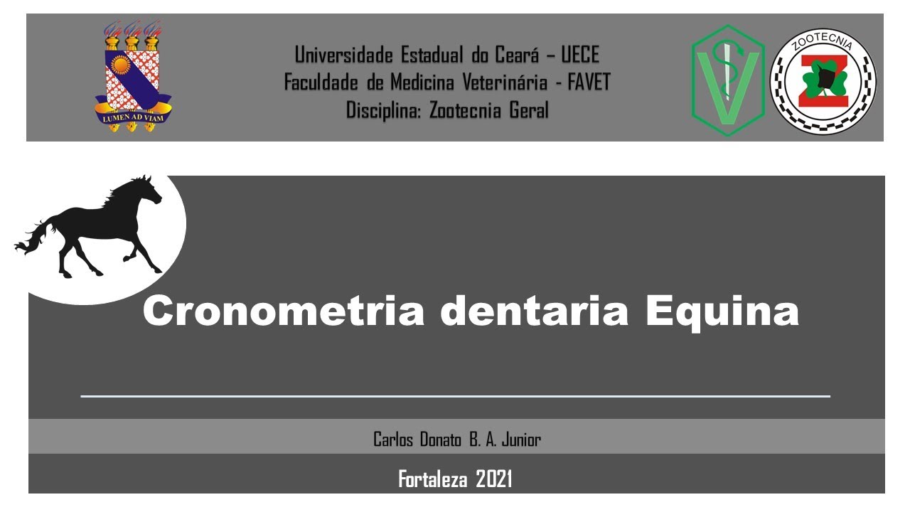 Aula: Cronometria Dentaria Equina, monitoria Zootecnia Geral - FAVET/UECE