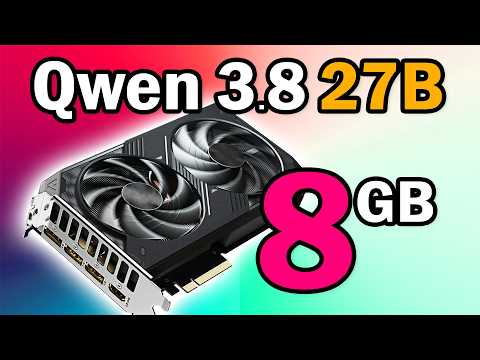 Qwen3.8 27B dans 8 Go : le grand modèle passé à la presse