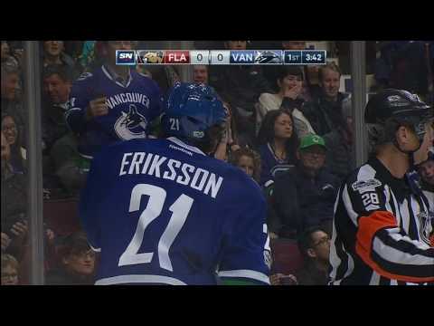 Former teammate robs Henrik Sedin of 1000th point