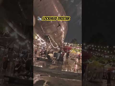 Walking Around a Lockheed Tristar in Bangkok Rain 🌧️✈️ #Bangkok #Thailand #LockheedTristar