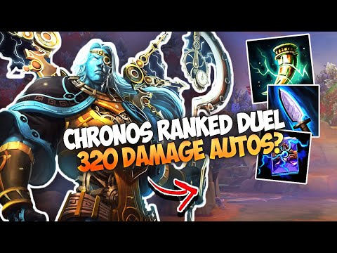 CHRONOS FULL DAMAGE DUEL BUILD! 320 DAMAGE AUTOS?! | Chronos Ranked Duel - SMITE
