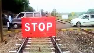 Railway safety at Non-Interlocked manned Level crossings by providing Automatic Bannerflag