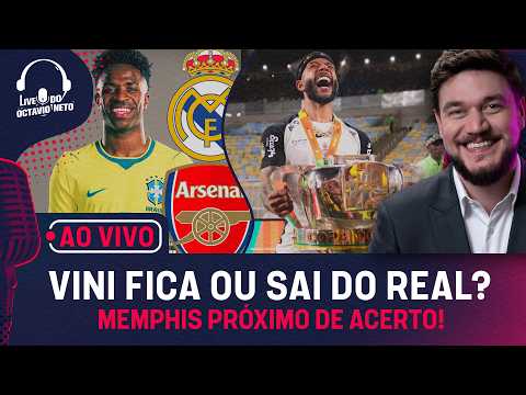 AO VIVO: O FUTURO DE VINI JR.; MEMPHIS DEVE FICAR NO CORINTHIANS; MERCADO DA BOLA; CRISE NA ITÁLIA