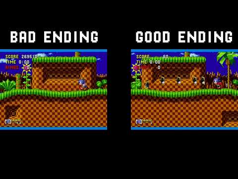 Sonic the Hedgehog ending comparison