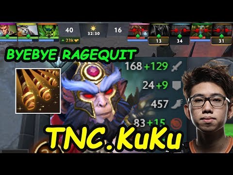 TNC KuKu - [Monkeyking] Safelane Easy +25 Game Byebye Ragequit | Dota2 7.20 Rank