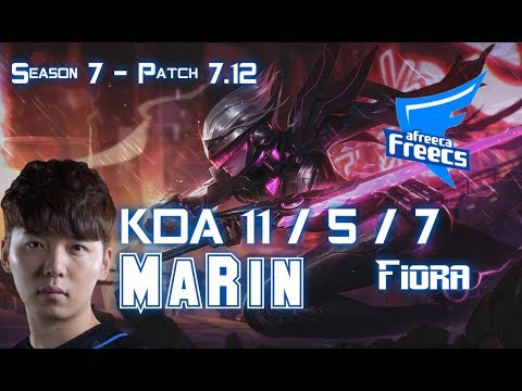 AFs MaRin FIORA vs GALIO Top - Patch 7.12 KR Ranked