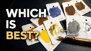 I Swatched 8 Metallic Inks So You Don't Have To