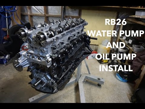 RB26 WATER PUMP AND OIL PUMP INSTALL