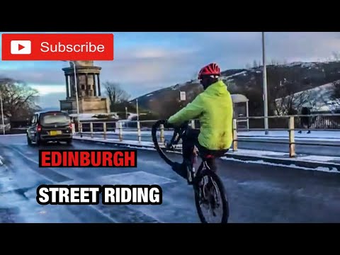 MTB street riding Edinburgh | Mountain bike wheelies  #shorts #wheelie #mtb #biker #youtubeshorts