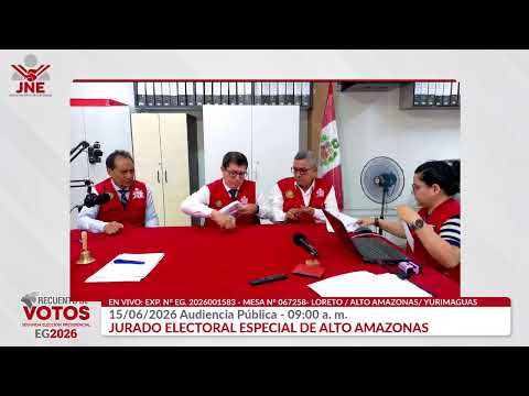 EN VIVO 15-06--2026 AUDIENCIA PÚBLICA  9:00AM JEE ALTO AMAZONAS