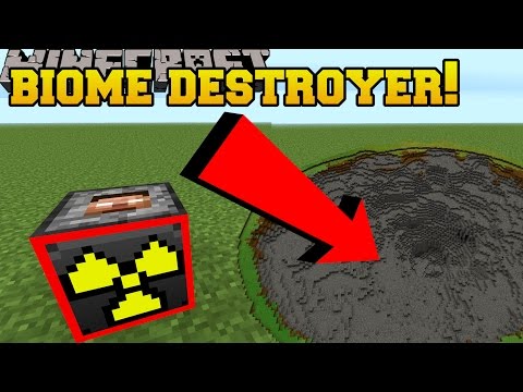 Minecraft: BIOME DESTROYING TNT!?!? - Explosives+ - Mod Showcase