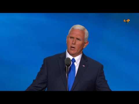 "Stolt att ha blivit vicepresident för Donald Trump"