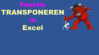 Functie TRANSPONEREN in Excel