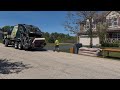 Groot S New Long CNG Mack LR McNeilus Rear Loader Garbage Truck Crushing Bulk At The Spring Cleanup